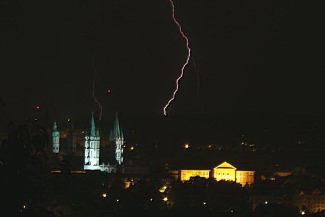 Klesla, Juli, Gewitter über Naumburg