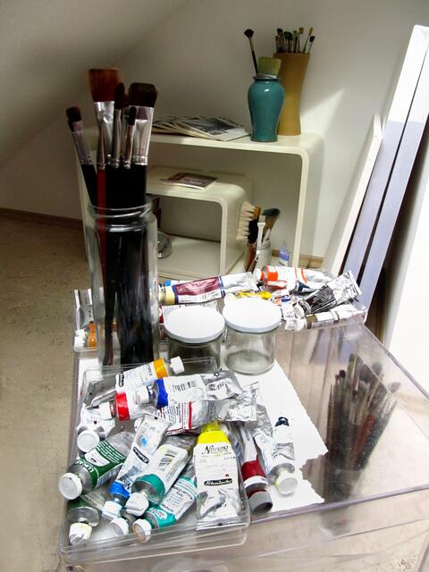Im Atelier.