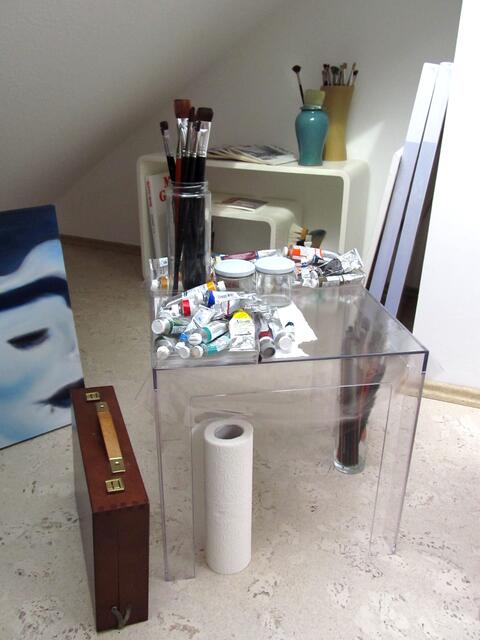 Im Atelier.