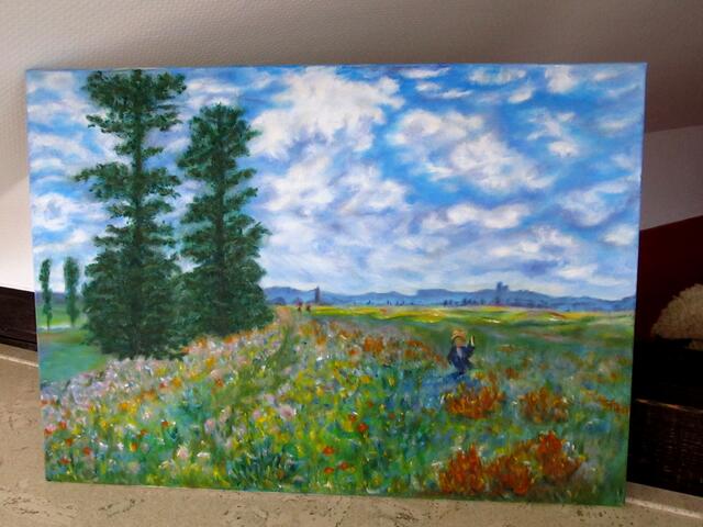 Nach Monet: Sonntagsspaziergang