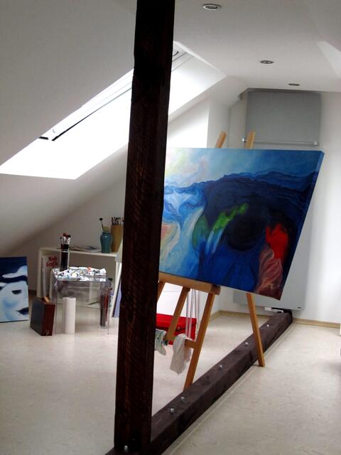 Im Atelier.