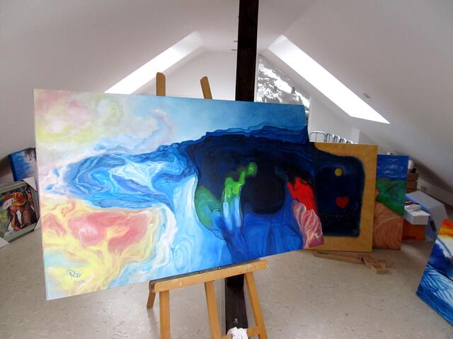 Im Atelier.