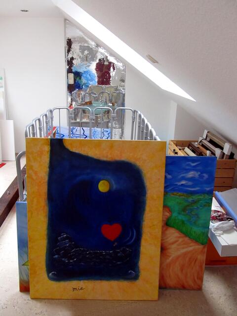 Im Atelier.