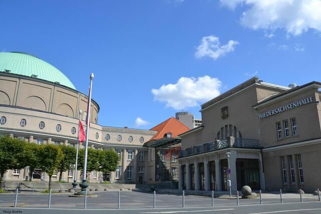 100 Jahre Stadtpark Hannover: Auch die Stadthalle feiert in diesem Jahr Geburtstag (Foto: Katja Woidtke)