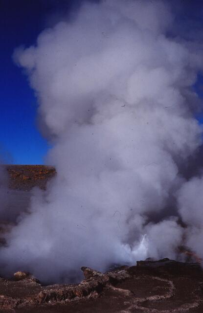Dampffontäne in El Tatio
