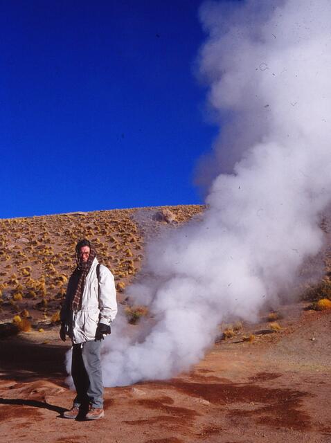 Manfred Hermanns in El Tatio | Foto: Dr. Reginald Hermanns