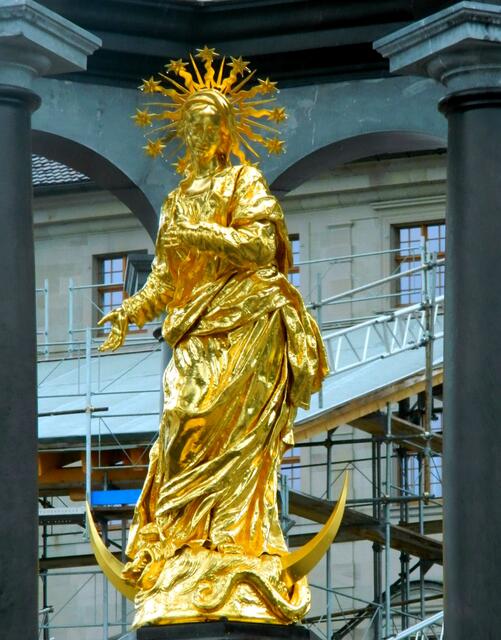 Die vergoldete Maria