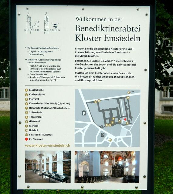 Hier eine Übersicht der Benediktinerabtei