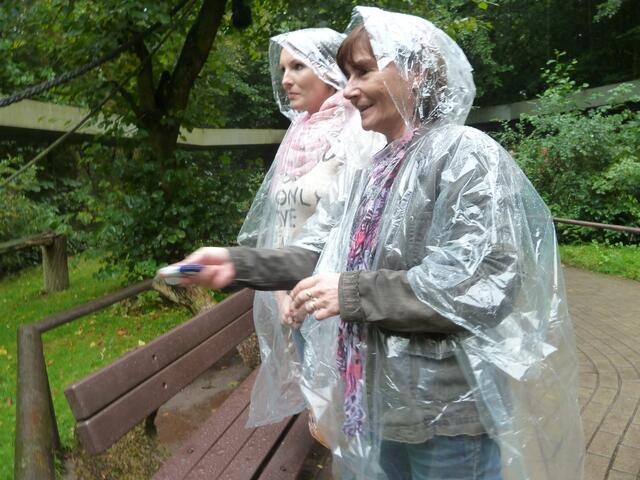 Auch mit Regenponscho ging es weiter.