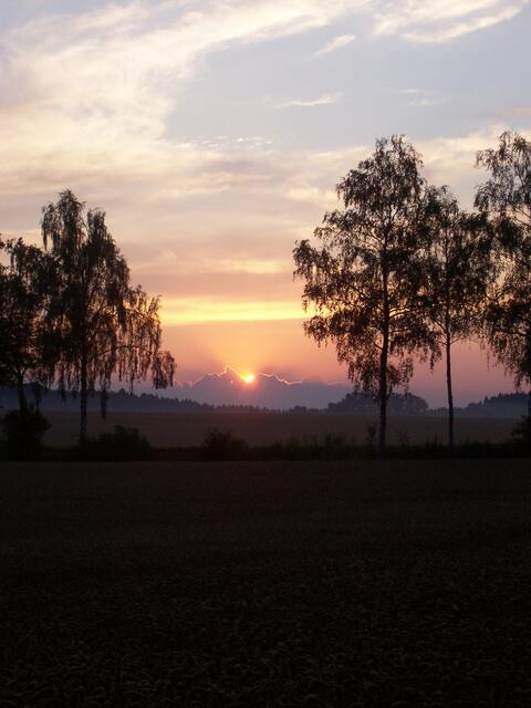Sonnenuntergang im Juli