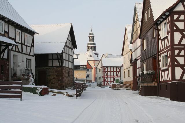 Niederklein Mittelgasse im Winter