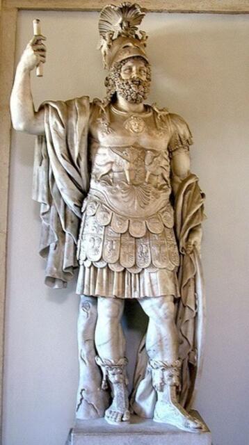 Skulptur des Mars-Ultor (Original in Rom/Museo Capitale)