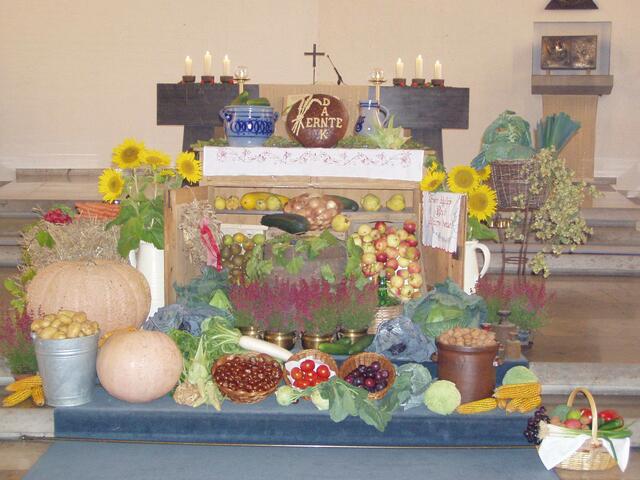 Erntedank in der Ellgauer Ulrichskirche