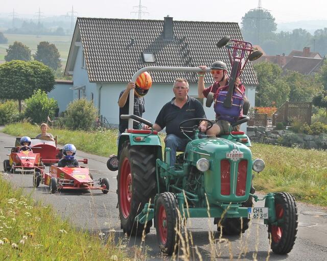 Der 'Safety-Traktor' im Einsatz.