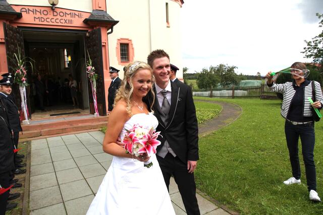 Das glückliche Brautpaar