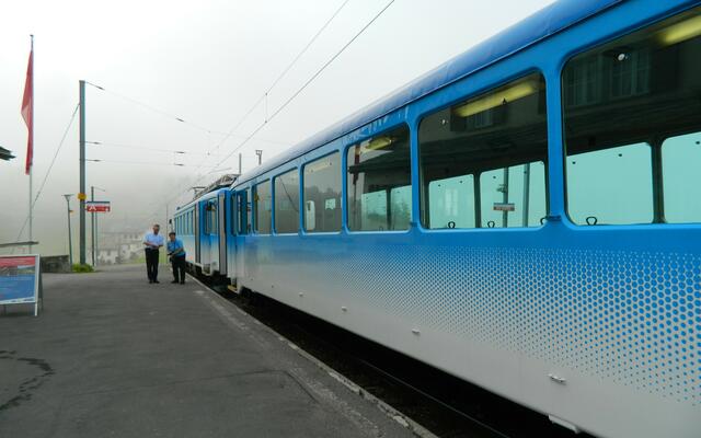 Mit der Zahnradbahn auf der Rigi Staffel