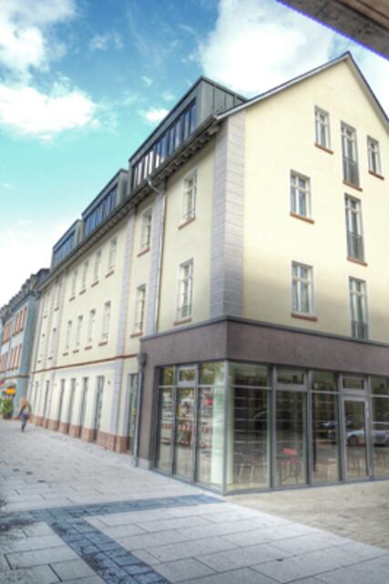 Ansicht der neuen Fachhochschule vom Krummbogen aus. | Foto: KDH / SDS Marburg