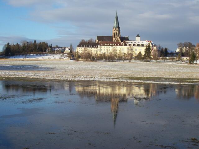Spiegelung der Seenplatte im Januar