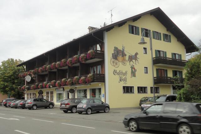 Blumenschmuck am Gasthof Post in Schwangau