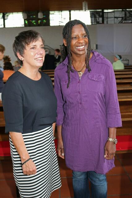 Margot Käßmann und Judy Bailey (10.7.2014)