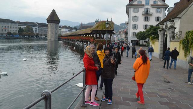 Touristen aus aller Welt