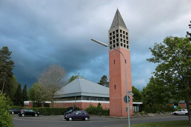 Blick auf die Herrenwaldkirche (7.5.2014)