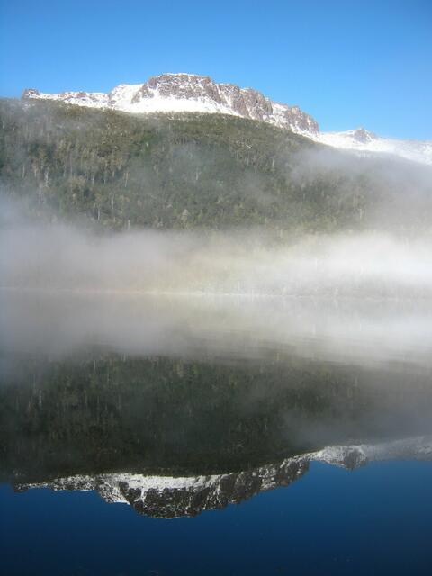 Spiegelung - Morgennebel am Lake St.Clair