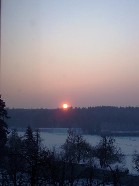 Sonnenaufgang im Winter