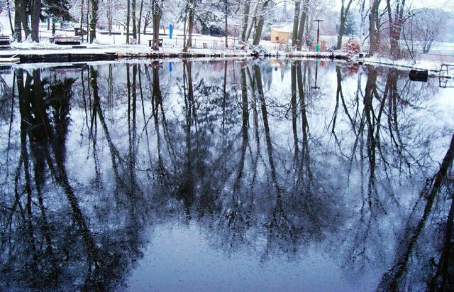 Winterliche Spiegelung