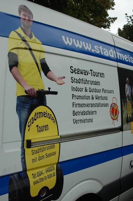 Der Segway-Servicewagen kam während unserer Tour nicht zum Einsatz: alle Segways fuhren zuverlässig.