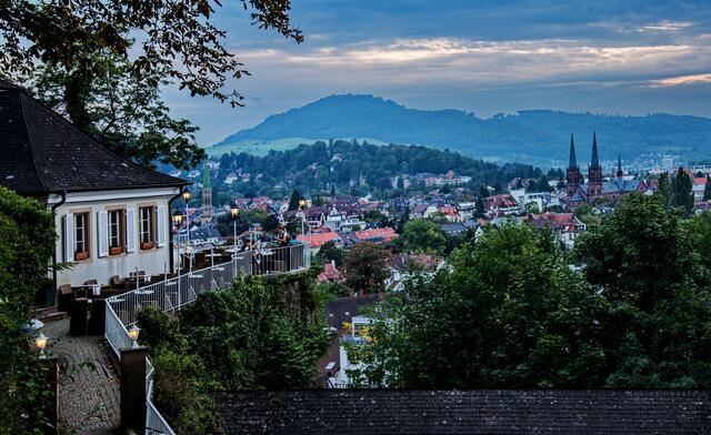 Blick vom Schlossberg über Freiburg