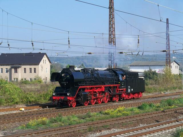 41 1144-9 Umsetzung im Bhf Naumburg Saale Hbf 4.10.2014