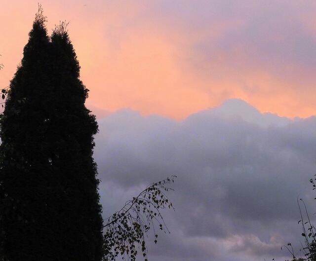 Sonnenuntergang im Oktober