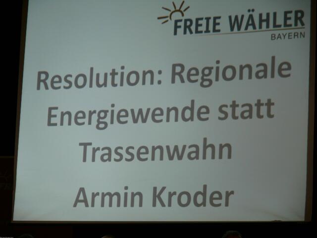 Armin Kroder stellte die Resolution vor