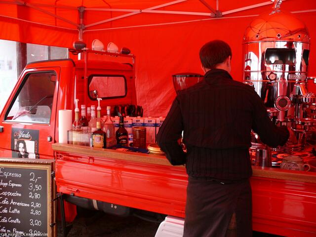 Besondere Kaffeespezialitäten gab´s hier zu Probieren