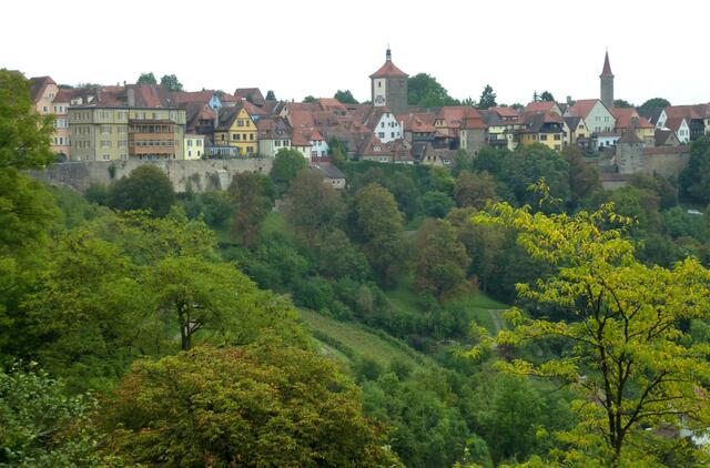 Blick auf Rothenburg