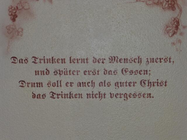 Im Lokal waren noch viele weitere Sprüche pro Bier!