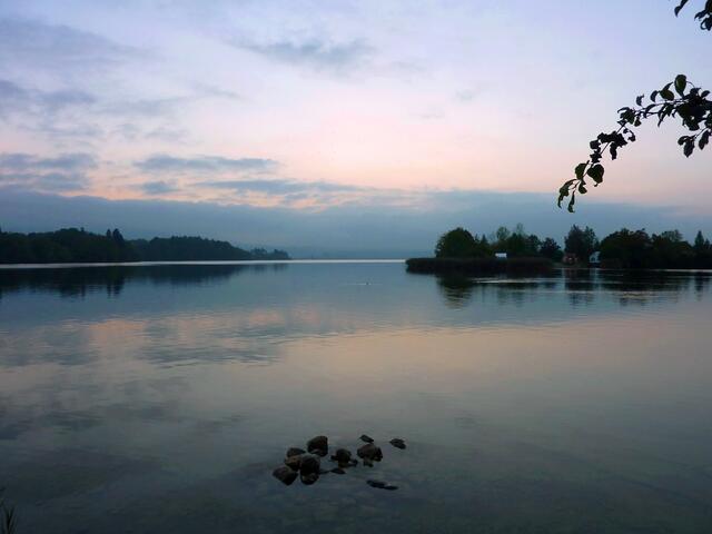 Abendstimmung über dem Staffelsee.