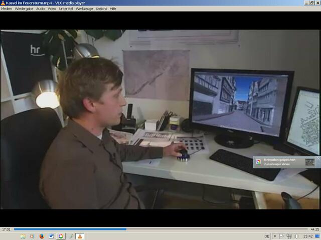 3 D Animation von der Kasseler Altstadt | Foto: HR-FS  Screenshoot VD