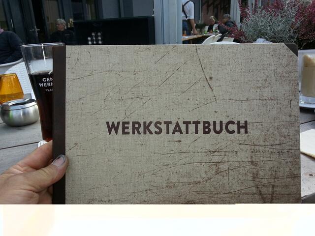 die Speisekarte der Genußwerkstatt