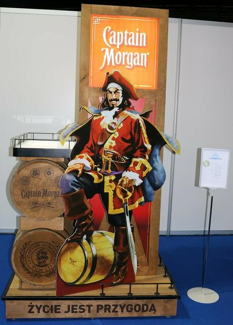 Aufsteller für Captain Morgans Rum
