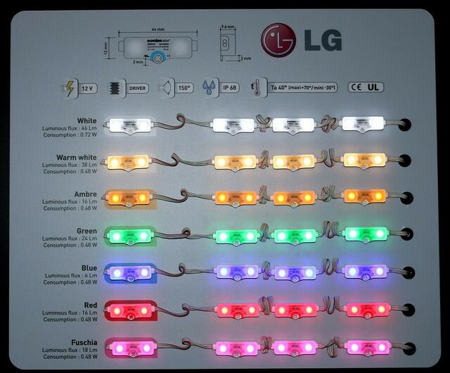 Leuchtdioden in verschiedenen Farben