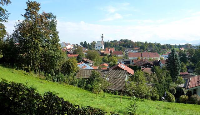 Blick vom Münter-Haus auf Murnau