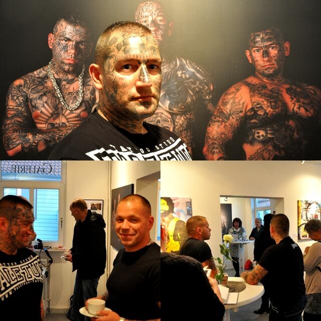 Vernissage - Kunstausstellung. Auf den Fotos: Marcel Fodor, Mirko Bergmann, Christa Weilert-Penk, Caus Stricks u. a.