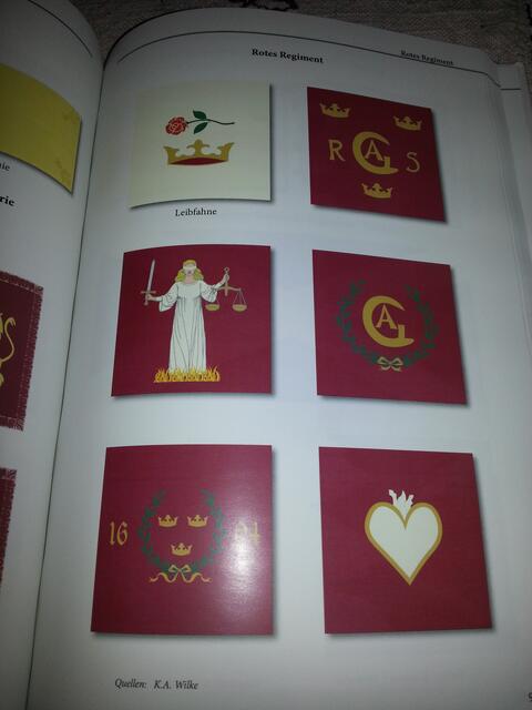 Beispielseite - Fahnen eines Regimentes
