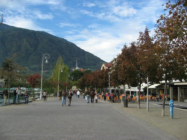Passer-Promenade. Genau hier, wird in wenigen Wochen, beim Christkindlmarkt, kein Durchkommen mehr sein.