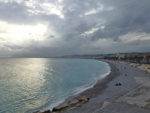 Abendlicht in Nizza an der Engelsbucht