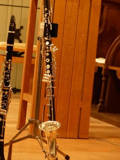 Klarinette und Bassethorn (die Oboe fehlt) von Thomas Siebert