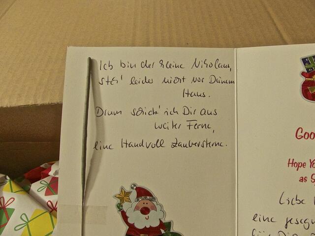 Aha - der kleine Nikolaus war unterwegs ...