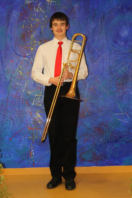 Peter Wild konnte mit 99 von 100 Punkten die beste Bewertung in der Kategorie Blechbläser erzielen. Er war somit bester Teilnehmer der Stadtkapelle Wertingen.